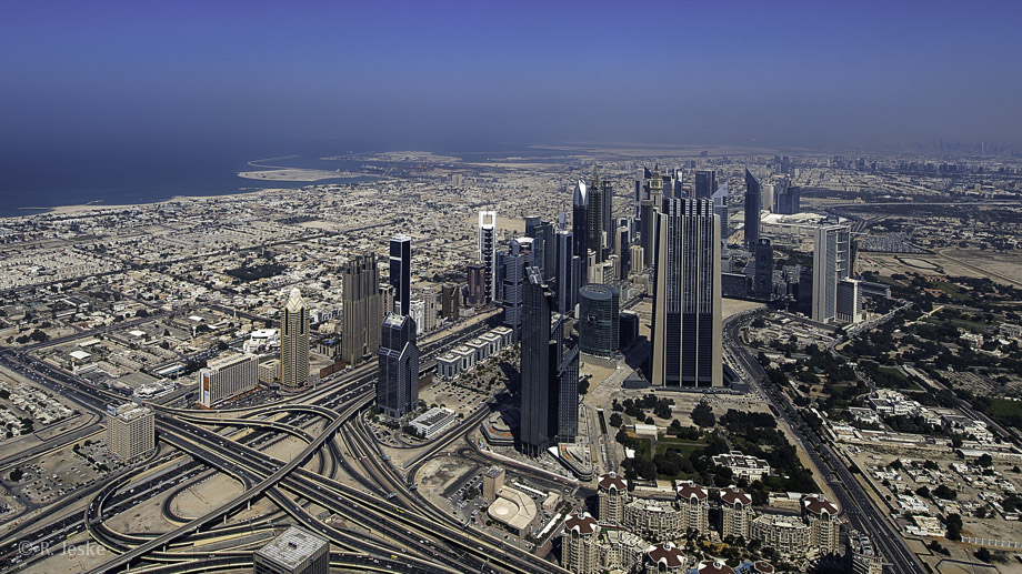 Blick vom Burj Khalifa