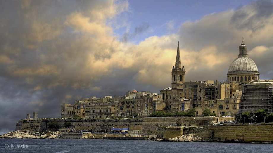 Vallettas Stadtsilhouette